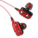 A4 In-Ear Headphone 3.5mm Plug Ergonomic Wired Earphones for Phone (Red) Newly