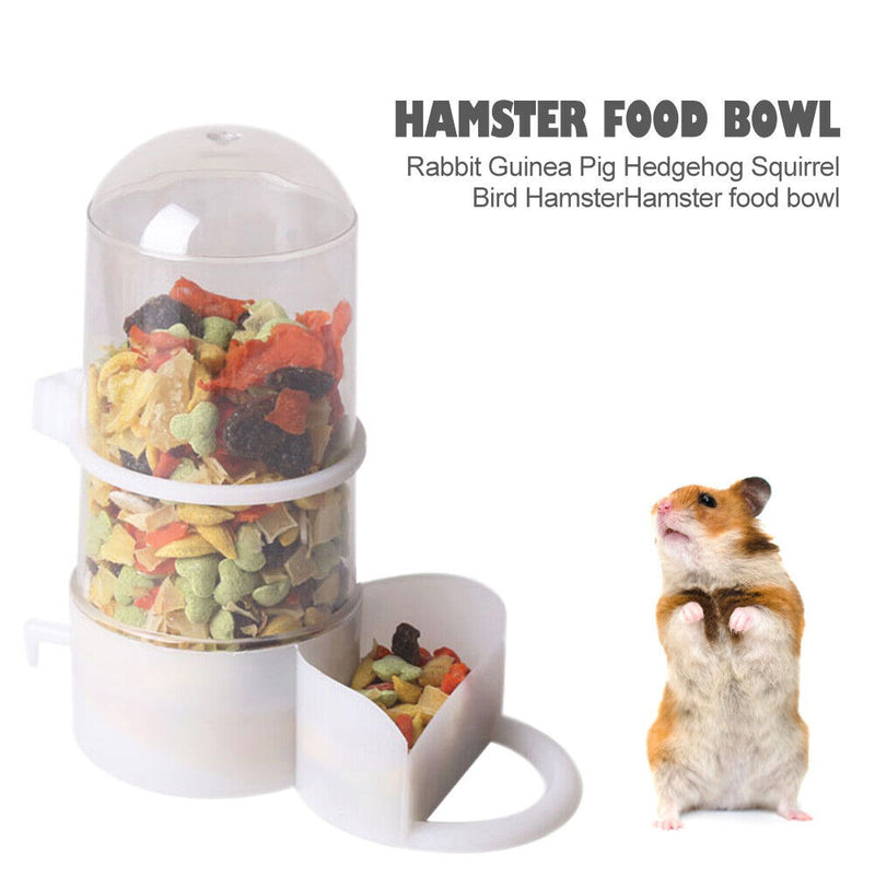 Small Pet Bird Food Dish Rabbit Guinea Pig Hedgehog Automatic Feeding Dispe