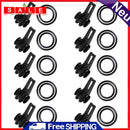 10pcs Fishing Hook Keeper for Fishing Rod Pole Lures Safety Holders (Black)