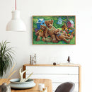 Diamond Painting DIY Cartoon bear Full Drill Round Wall Picture