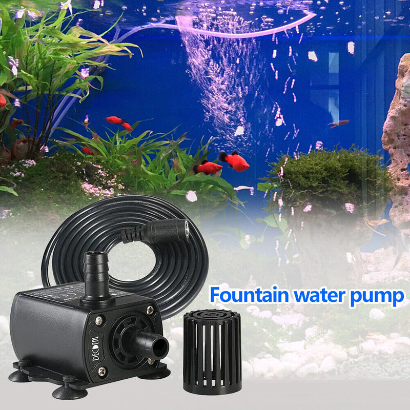 Pool Submersible Water Pump 400L/h Flow Rate Fountain Aquarium Brushless Pump