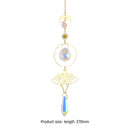 #A Crystal Wind Chime Butterfly Moth Prisms Windbell Pendant Home Garden Decorat