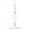 #A Crystal Wind Chime Butterfly Moth Prisms Windbell Pendant Home Garden Decorat