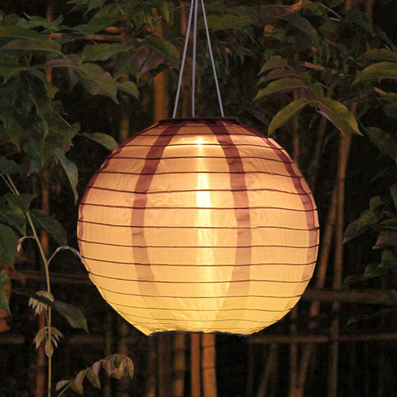 10 inch Waterproof Solar Lantern Outdoor Gradient Hanging Decor (Purple)