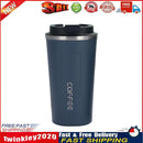 380ml Double Stainless Steel Coffee Car Mug Travel Insulated Bottle (Blue) Newly