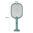2 in 1 3500V Electric Flies Swatter Mosquito Trap Racket Bug Killer (Green)