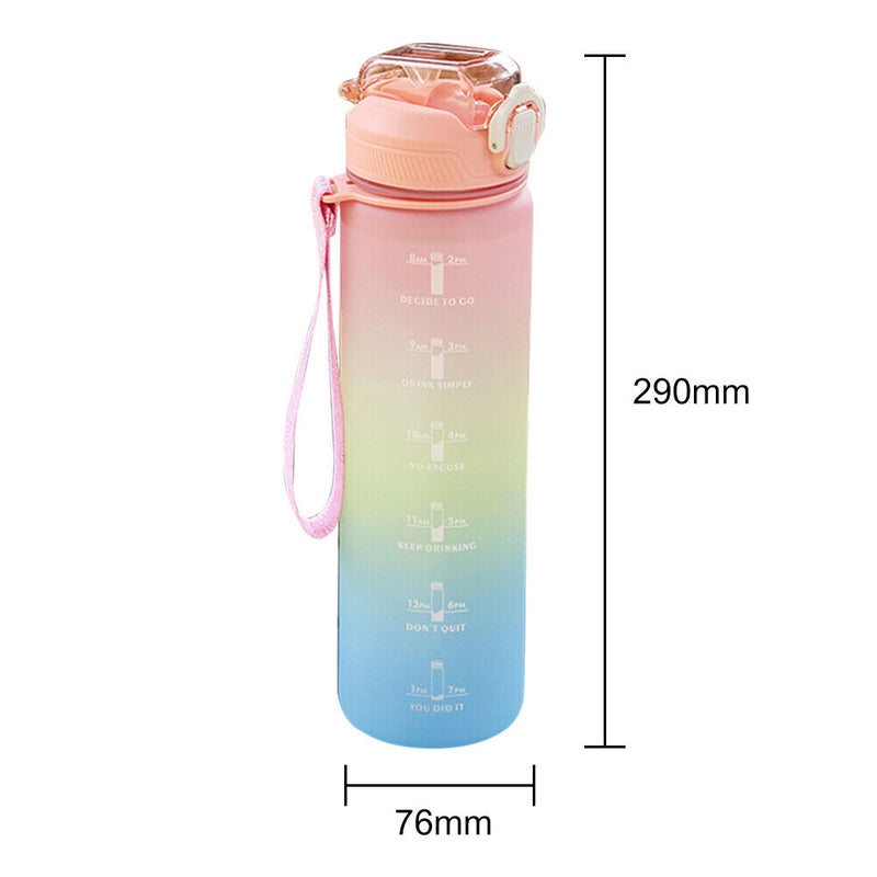 1000ml BPA Free Water Bottle for Outdoor Sports Leakproof Drinkware Drink C