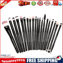 20pcs Eye Brushes Set Eyeshadow Foundation Brush Makeup Tools (Black)