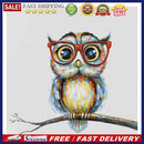 5D DIY Full Drill Diamond Painting Glasses Owl Cross Stitch Embroidery Kit Cr