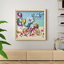 DIY Dress Girl Part Drill Special Shape Diamond Mosaic Painting Kit (Y203)