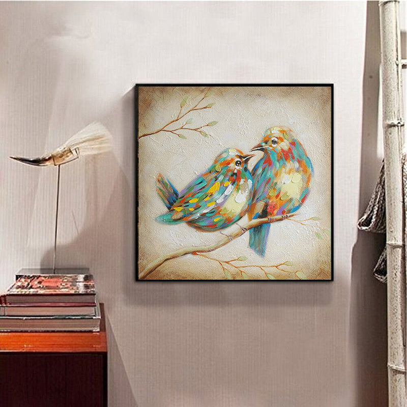 5D DIY Full Drill Diamond Painting 2 Birds Cross Stitch Embroidery Ornament