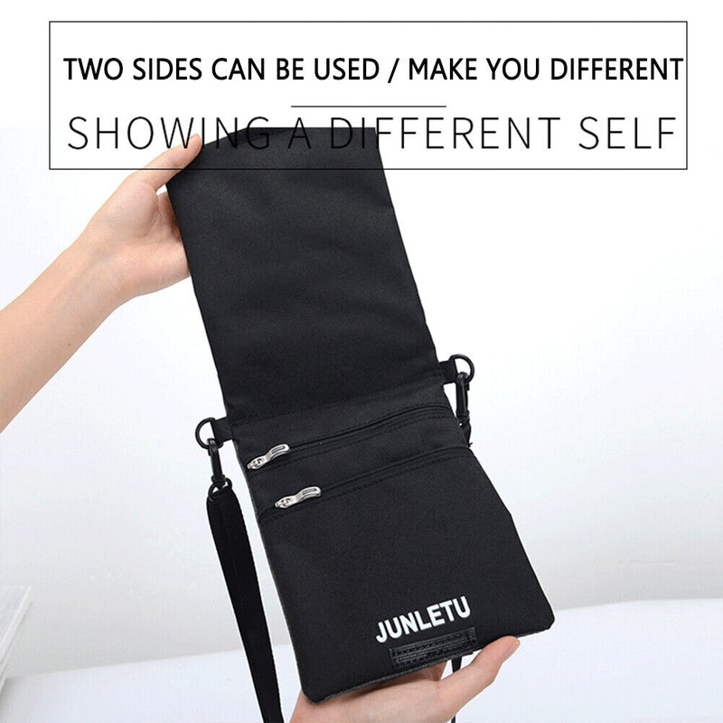 Waterproof Travel Shoulder Neck Bag Messenger Passport Holder Pouch (Grey) Newly