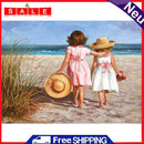 Diamond Painting 5D DIY Beach Girl Hat Full Round Drill Picture