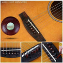 1 Set Acoustic Guitar Wood Bridge Pins Inlaid with T5E3 H3R8 Dot Abalone F8V4
