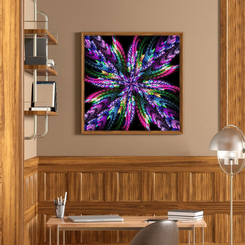 DIY Diamond Painting Kits Full Round Drill Fractal Art Mosaic Home Decoration