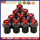 10pcs 5mm/0.20in Motorcycle Windscreen Windshield Bolt Screw Kit (Red)