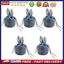 Cartoon Rabbit Ears Velvet Bags Candy Cookie Package Bag Organizer (Blue)