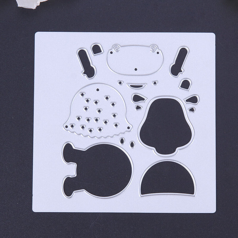 Snowvirtuos Hippo Cutting Tools Stencil DIY Scrapbooking Album Decor Paper