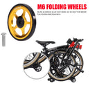 Mi.Xim Aluminum Easywheel Easy Wheel with M6 Bolt for Brompton Folding Bike Part