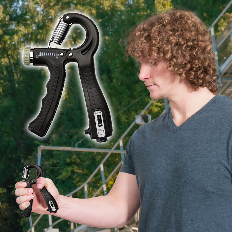 5pcs Heavy Gripper Set Hand Exerciser Grip Wrist Strength Training (Black) Newly