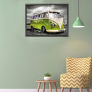 DIY Full Square Drill Diamond Painting Mosaic 5D Green Minibus Kit Bedroom Decor