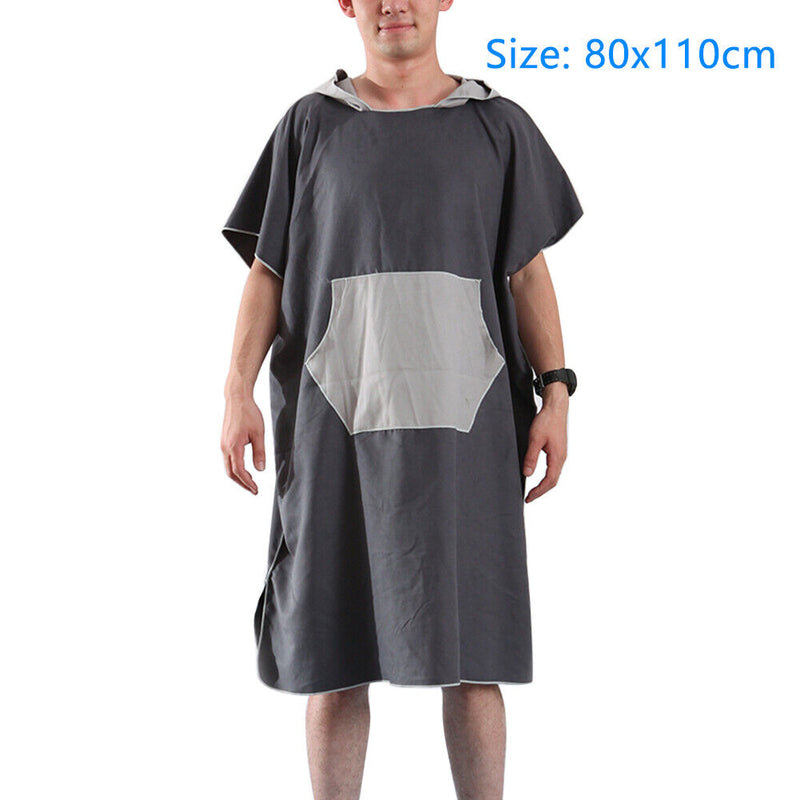 Microfiber Beach Wrap Coat for Men and Women, Swim, Bath towel, Umhan