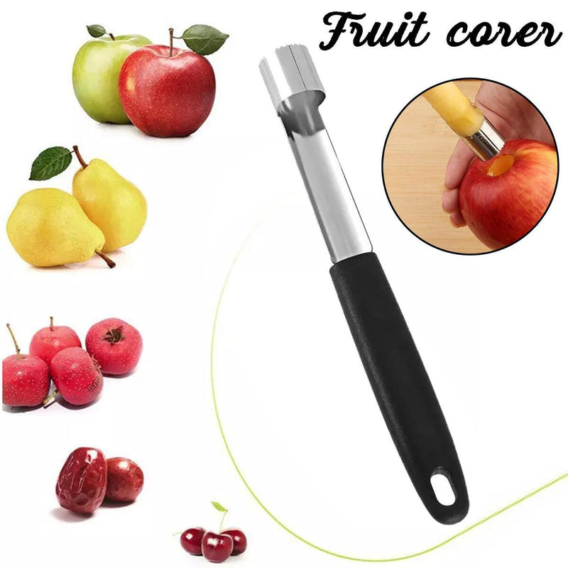 Stainless Steel Core Seed Remover Fruit Corer Easy Twist Kitchen Tool~