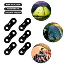 Wind Rope Buckle Aluminium Alloy Paracord Buckle Camping Equipment (Black) Newly
