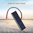 4V 0.2W 2-Wire Epoxy Solar Panel 8 Solar Cells for DIY Solar Projects (1pc)