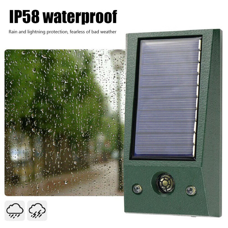 Vibration Ultrasonic Repeller Alarm Light Scare animal Repeller Waterproof Tool
