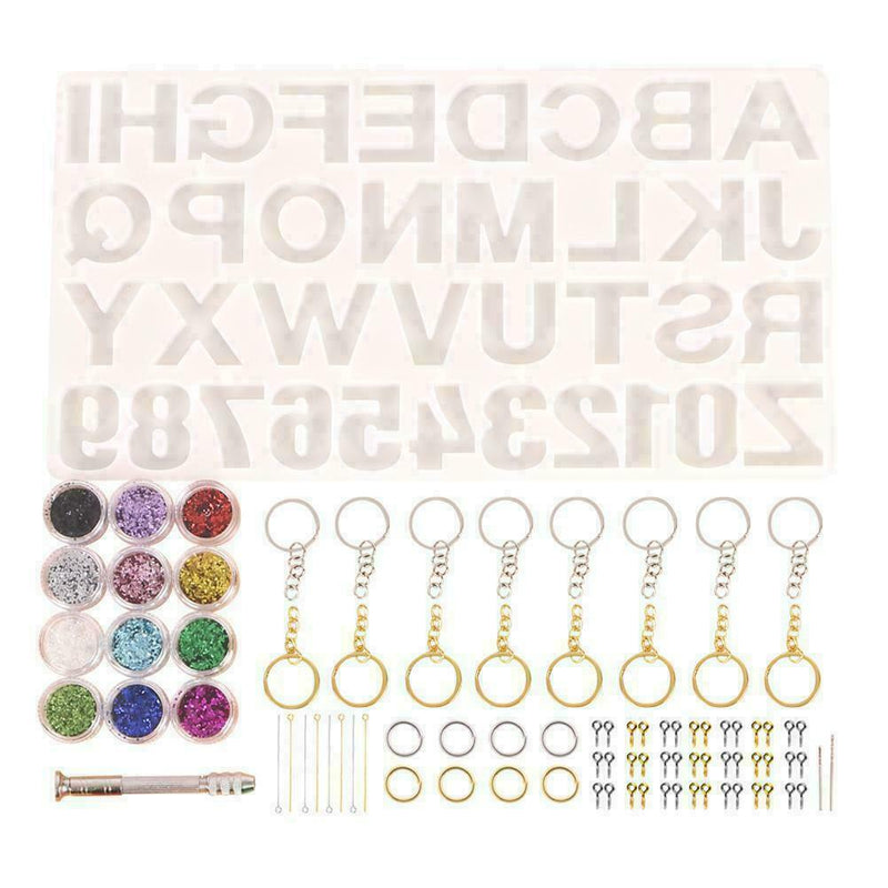 186Pcs/set DIY Jewelry Silicone Casting Molds Tools Set Contains B1Q9 U7K9