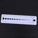 1pc Profession Knitting Needle Gauge Plastic inch cm Ruler Home Sewing Tool
