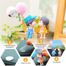 Couple Ornament Cartoon Car Dashboard Decors Lovely Kiss Boy and Girl (02)