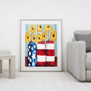 40x50cm Bottle of Flower Frameless Picture Oil Paint By Numbers Painted Picture