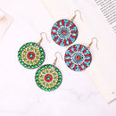 DIY Diamond Painting Mandala Patterns Stud Earrings for Women (RZ004) Newly