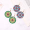 DIY Diamond Painting Mandala Patterns Stud Earrings for Women (RZ004) Newly
