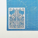 Metal Steel Cutting Dies Lace Fence Door Frame Scrapbookind DIY Stencil T5 E6B4