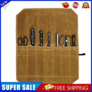 #A Roll Case Wear-resistant Waxed Canvas Cutlery Holders Home Kitchen Cooking To