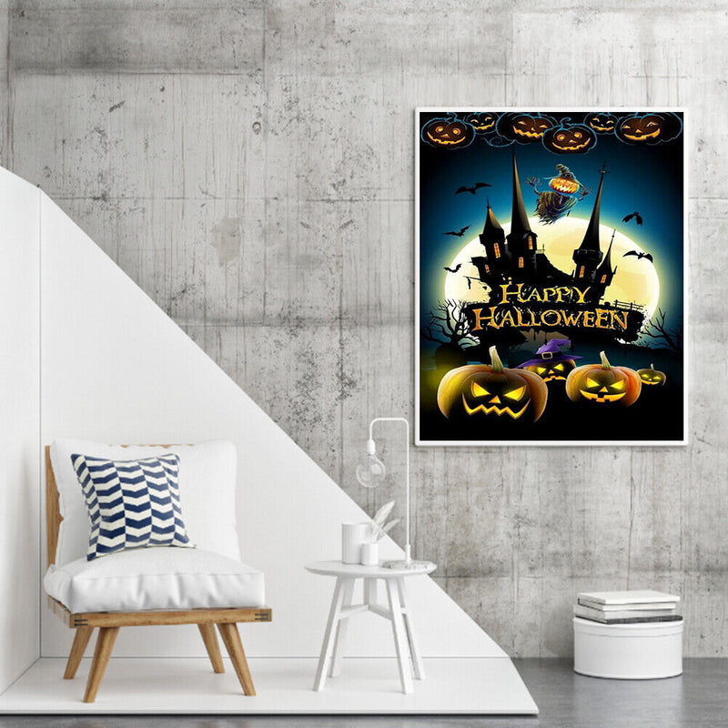 Halloween Pumpkin Oil Paint By Numbers Kit Frameless Picture 40x50cm (B1604)