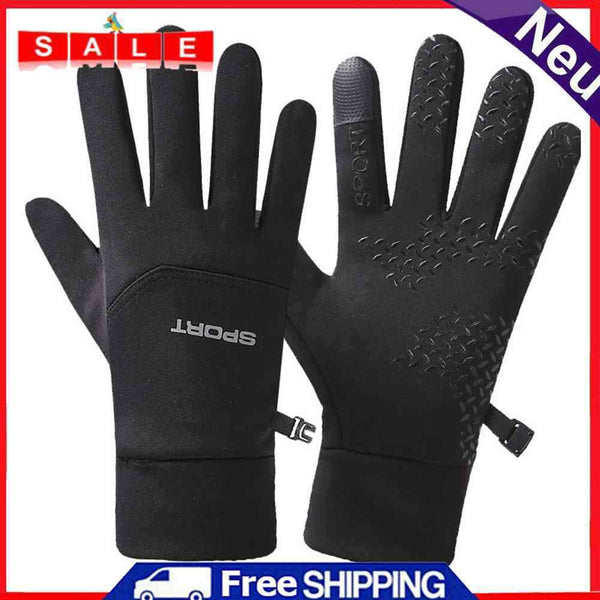 Winter Outdoor Warm Cycling Gloves Touch Screen Windproof Anti-Brief Sport Gloves