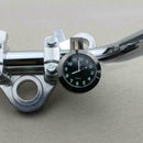 Motorcycle Bike Waterproof Black Dial Handlebar Clock Univ Fast Watch Tool W4T7