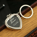 Heart-shaped Photo frame Key Holder key chain bag keyring Gift Pendants I0X1