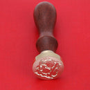 Retro Rose Pattern 26 Letter A-Z Alphabet DIY Wax Seal Stamp with Handle(A)