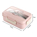 Microwave Lunch Containers Box with Compartments Bento Food Storage for Office