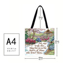 Park scenery Printed Shoulder Shopping Bag Casual Large Tote Handbag