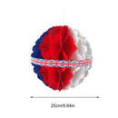 Union Jack Queens Jubilee Party Honeycomb GB Red White Balls x Decoration 3 N2D1