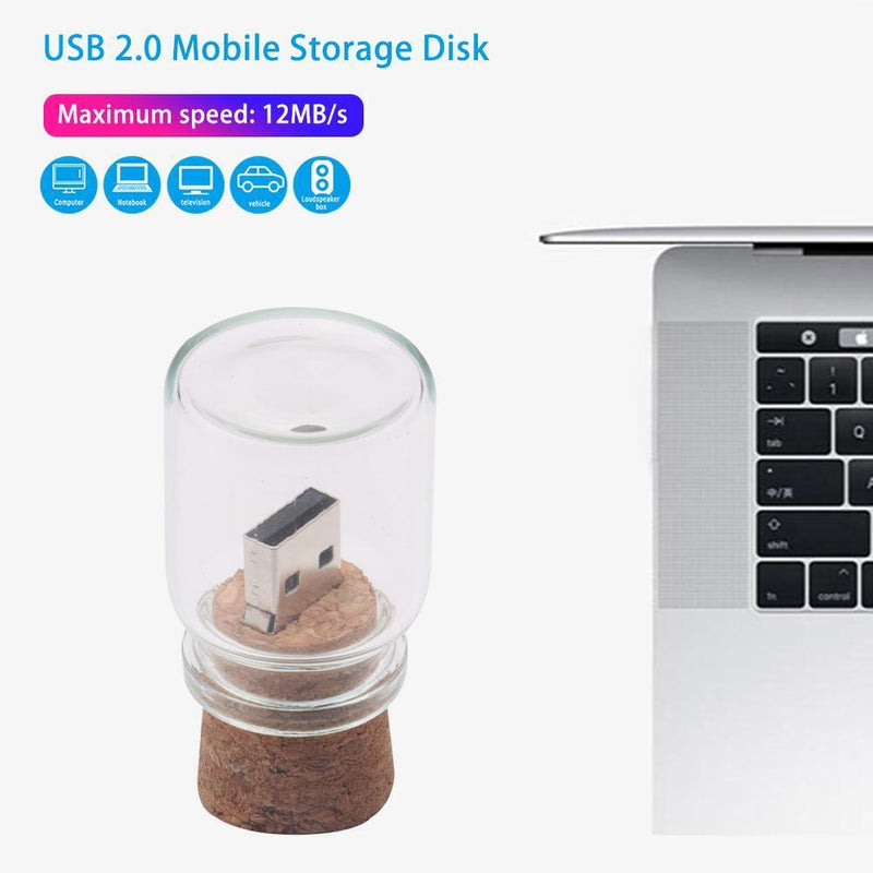 Novelty Wishing Bottle USB 2.0 Mini Flash Drive Memory Storage U Stick Pendrive