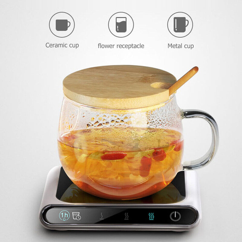 Portable USB Coffee Cup Warmer Heating Mat with 3 Temperatures Settings Newly