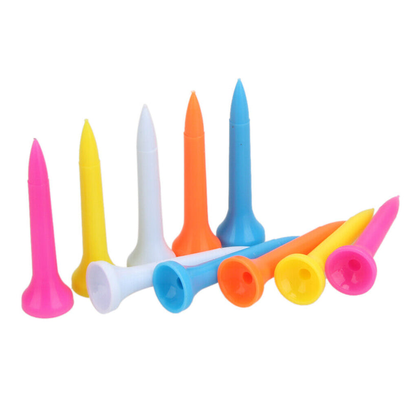 100Pcs Mixed Color Plastic 42mm(1 2/3 inch) Polypropylene Golf Tees