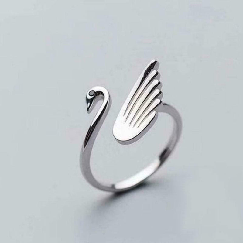 1x Swan Shape Knitting Loop Crochet Ring Thimble Guide Accessories Crafts X4S8